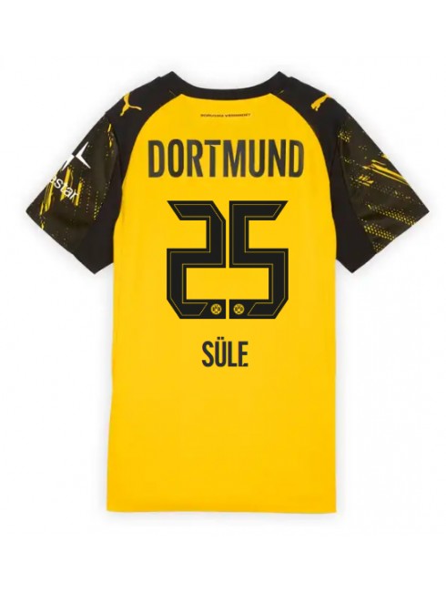 Borussia Dortmund Niklas Sule #25 Replika Hemmakläder Dam 2025-26 Kortärmad Borussia Dortmund Niklas Sule #25 Replika Hemmakläder Dam 2025-26 Kortärmad